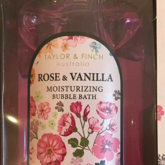 Taylor Finch Australia Pampering Bubble Bath Floral Duo NWT 2 16.9scented Bubble - Picture 3 of 16